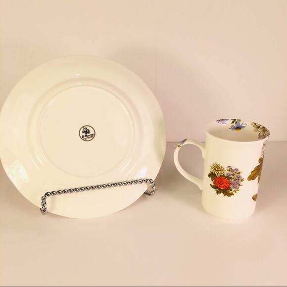 Mum Flower Plate &Cup Set St George’s Bone… - Picture 2 of 6